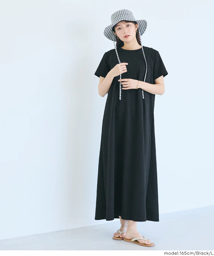 【WEB先行販売・5/6まで10％OFF】【予約5/20頃発送】ライトエンボスマキシワンピース レディース メール便不可【田中里奈様着用】 - Image 9