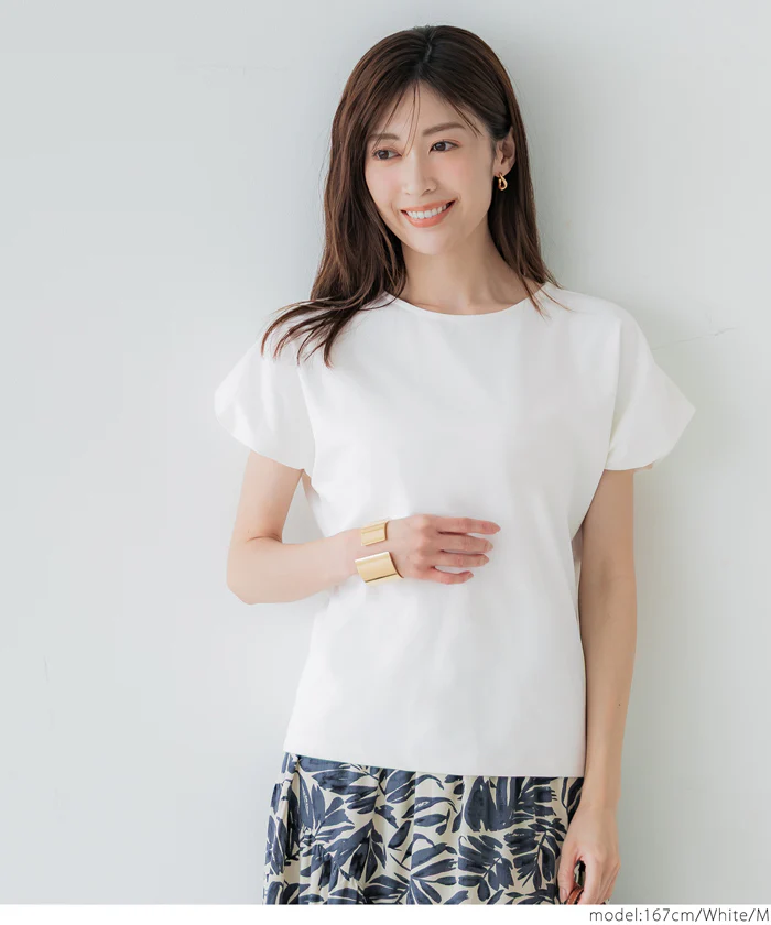 セール★1690円→990円 シルキータッチバルーンスリーブトップス レディース メール便不可 - Image 6