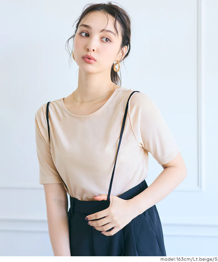 セール★1490円→990円 2WAYベロア半袖トップス レディース メール便不可 - Image 12