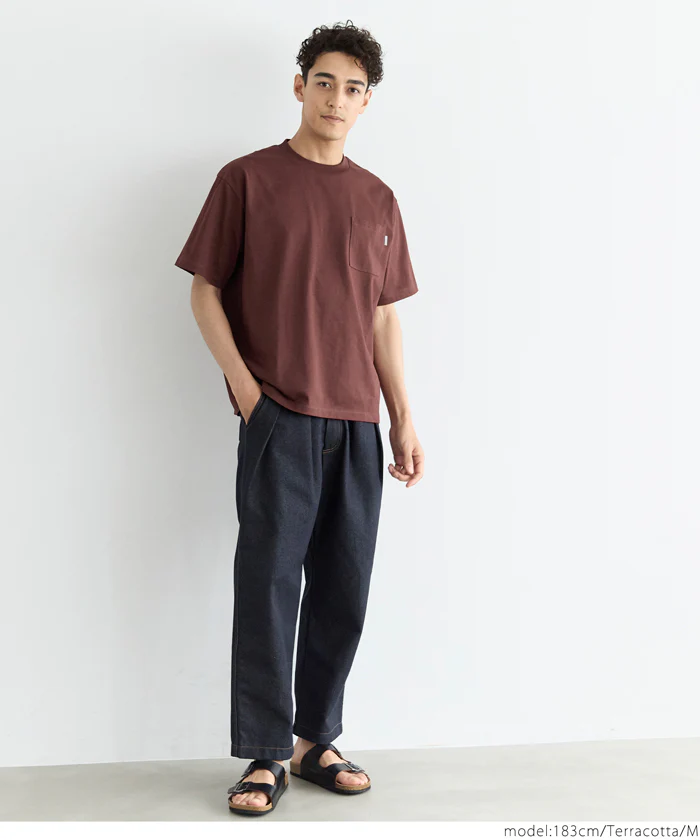 セール★1490円→990円 ヘビーウエイト天竺ピスポケットTシャツ メンズ メール便不可 - Image 11