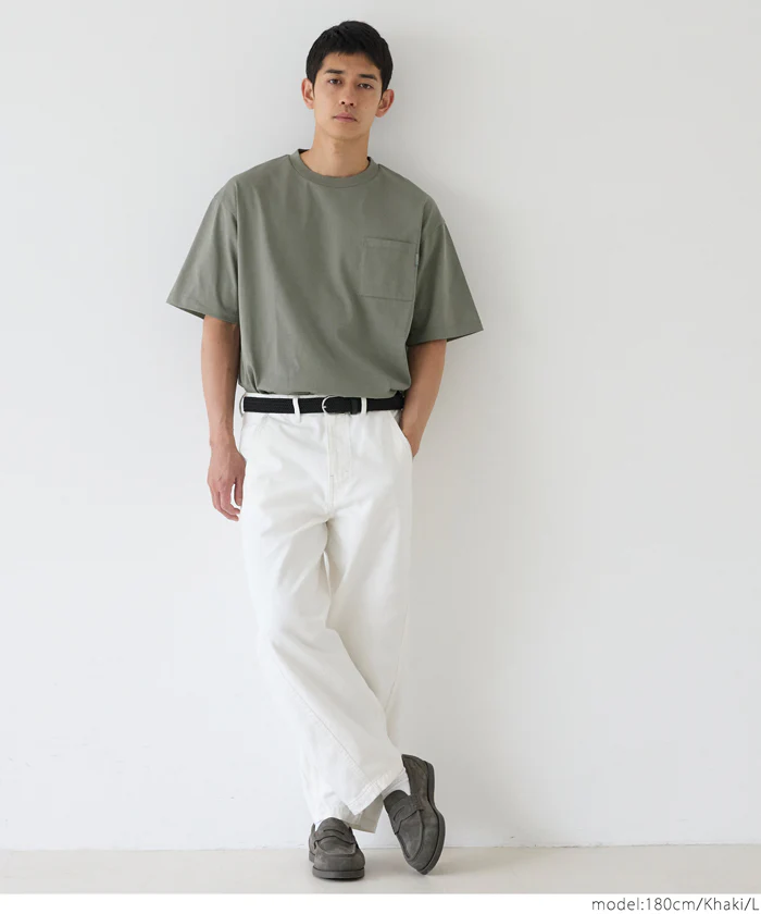 セール★1490円→990円 ヘビーウエイト天竺ピスポケットTシャツ メンズ メール便不可 - Image 14
