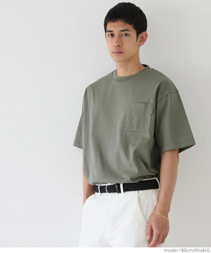 セール★1490円→990円 ヘビーウエイト天竺ピスポケットTシャツ メンズ メール便不可 - Image 15