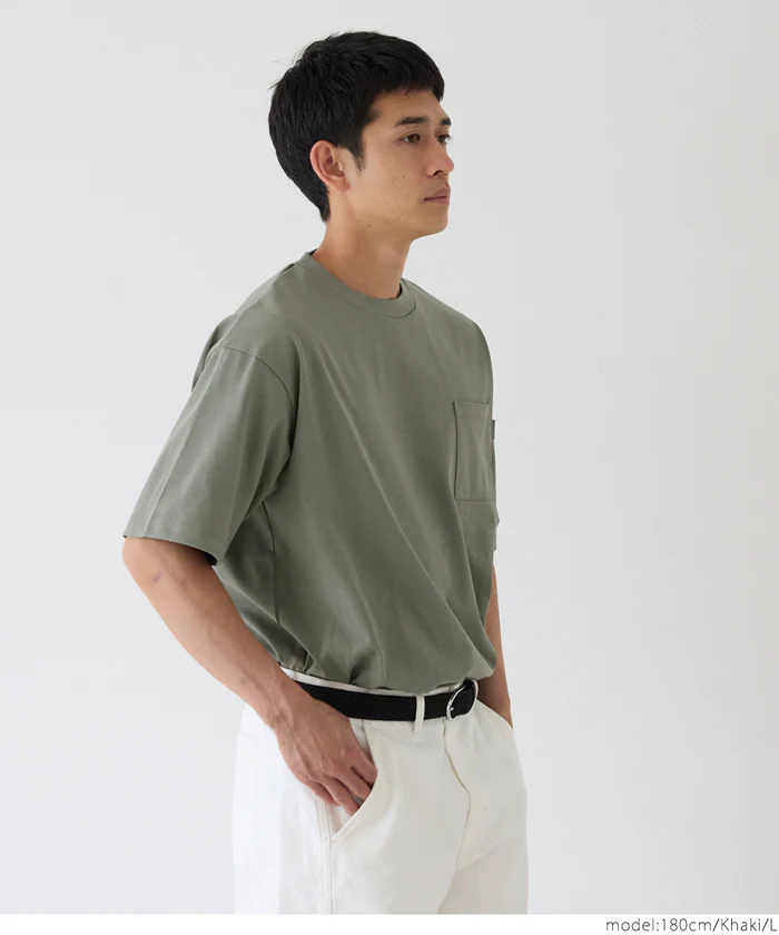 セール★1490円→990円 ヘビーウエイト天竺ピスポケットTシャツ メンズ メール便不可 - Image 16