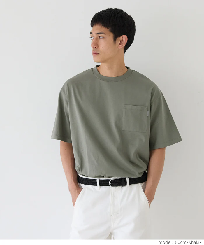 セール★1490円→990円 ヘビーウエイト天竺ピスポケットTシャツ メンズ メール便不可 - Image 17