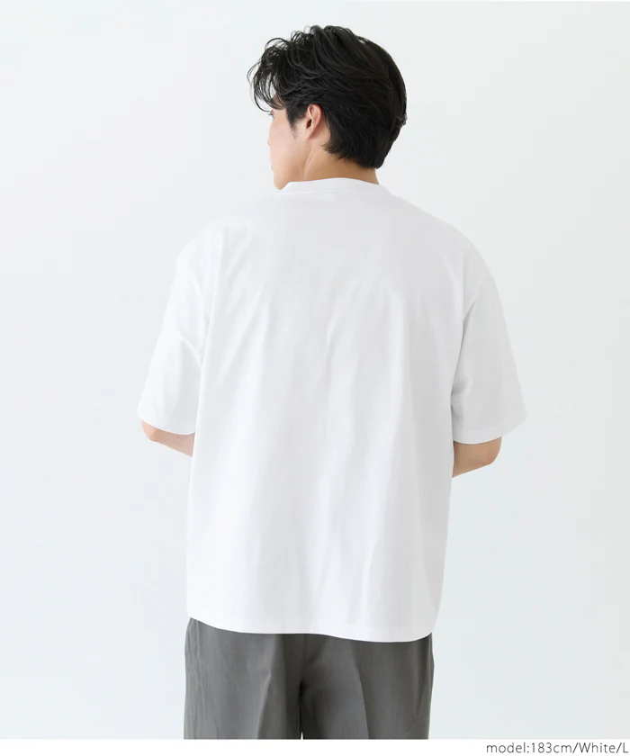 セール★1490円→990円 ヘビーウエイト天竺ピスポケットTシャツ メンズ メール便不可 - Image 4