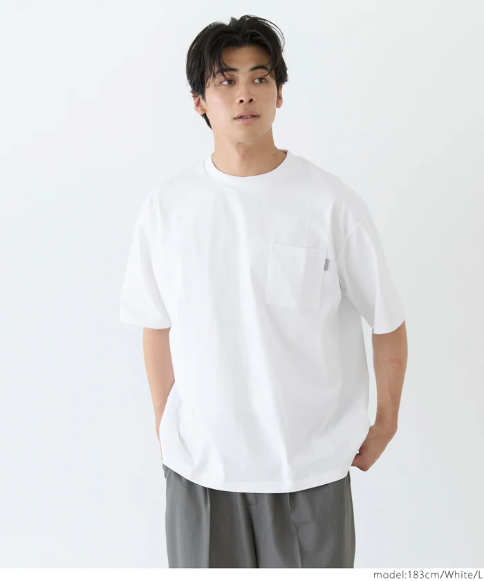 セール★1490円→990円 ヘビーウエイト天竺ピスポケットTシャツ メンズ メール便不可 - Image 5