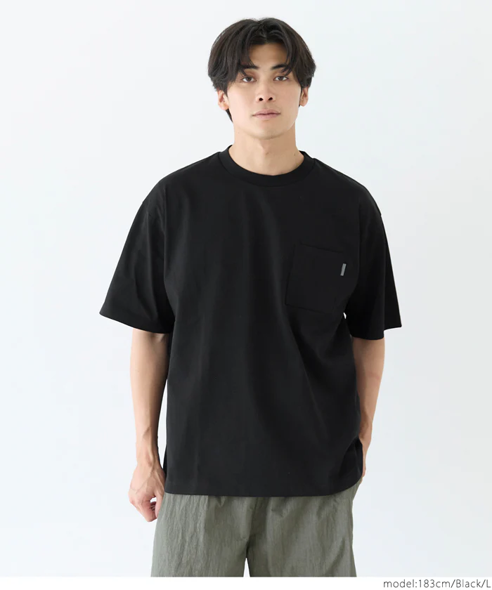 セール★1490円→990円 ヘビーウエイト天竺ピスポケットTシャツ メンズ メール便不可 - Image 9
