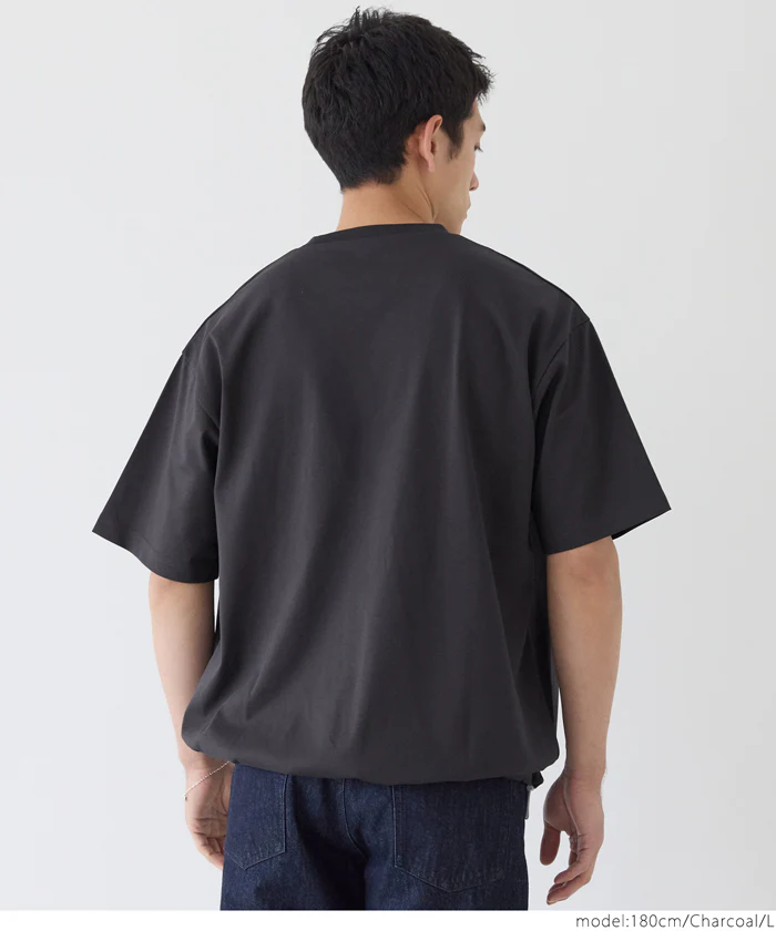 セール★1690円→990円 ヘビーウエイト天竺ドロストTシャツ メンズ メール便不可 - Image 9