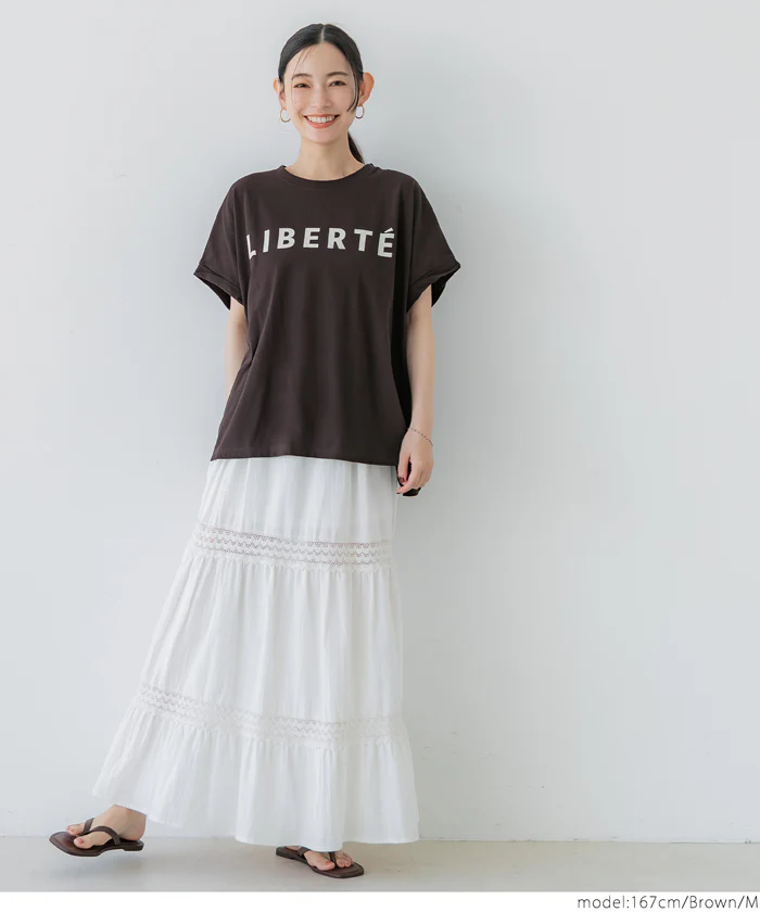 WEB限定セール ★1290円→390円ロールアップスリーブロゴTシャツ レディース メール便不可 - Image 13