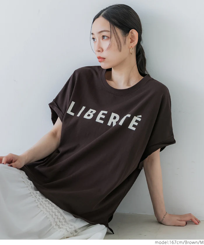 WEB限定セール ★1290円→390円ロールアップスリーブロゴTシャツ レディース メール便不可 - Image 14