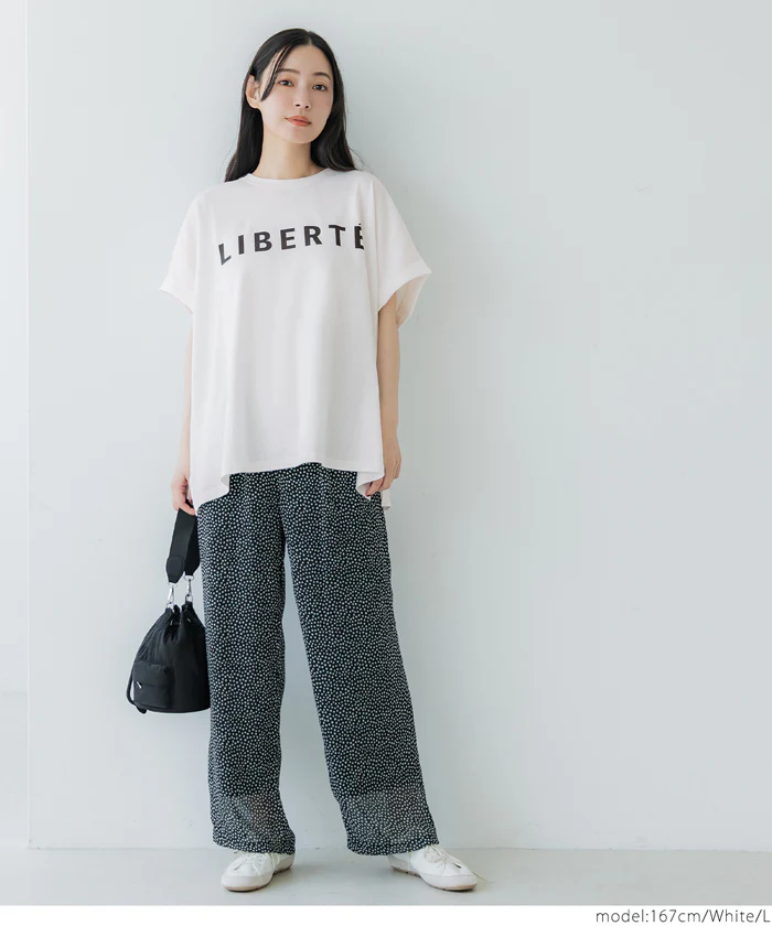 WEB限定セール ★1290円→390円ロールアップスリーブロゴTシャツ レディース メール便不可 - Image 2