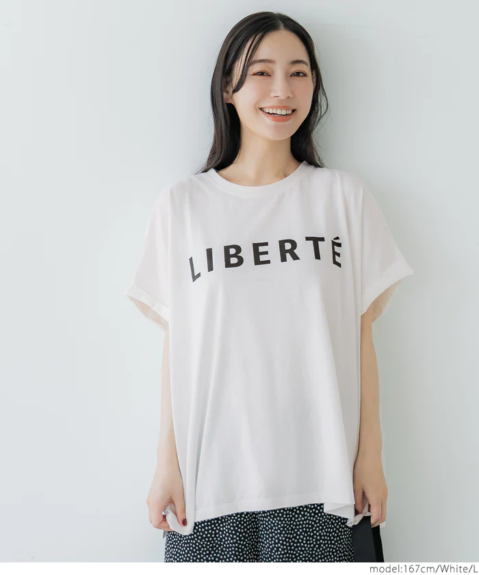 WEB限定セール ★1290円→390円ロールアップスリーブロゴTシャツ レディース メール便不可 - Image 5