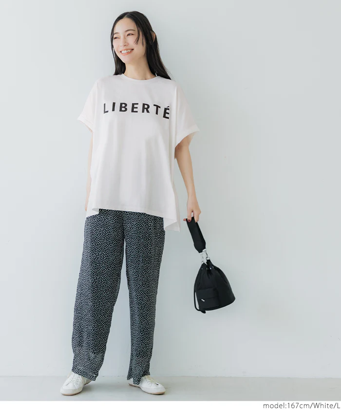 WEB限定セール ★1290円→390円ロールアップスリーブロゴTシャツ レディース メール便不可 - Image 6