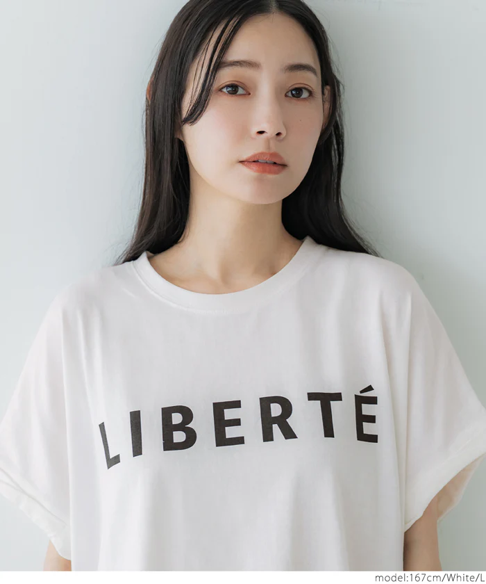 WEB限定セール ★1290円→390円ロールアップスリーブロゴTシャツ レディース メール便不可 - Image 7