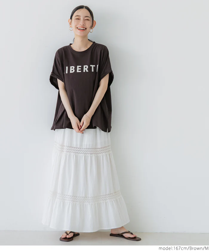 WEB限定セール ★1290円→390円ロールアップスリーブロゴTシャツ レディース メール便不可 - Image 8