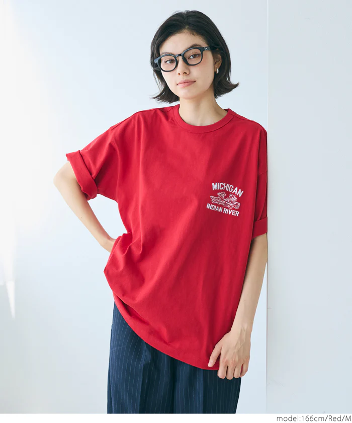 イラスト刺繍Tシャツ メンズ レディース メール便不可 - Image 4