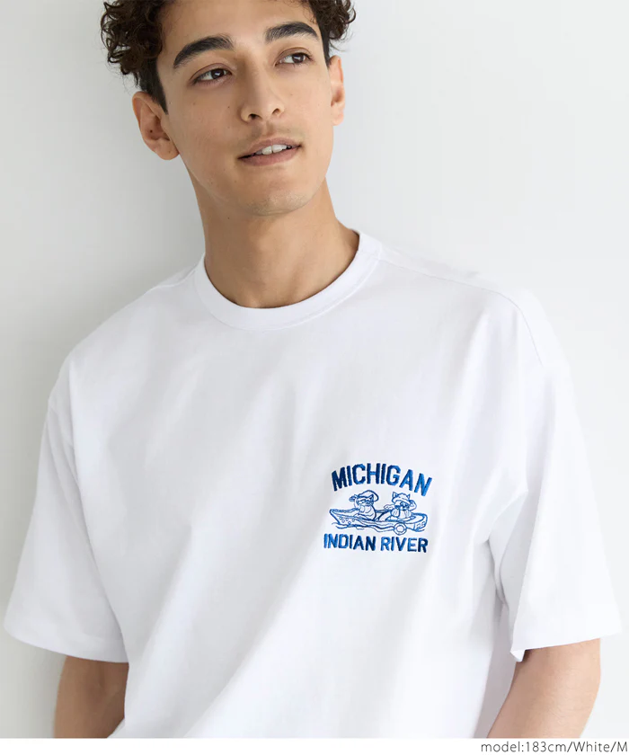 イラスト刺繍Tシャツ メンズ レディース メール便不可 - Image 9