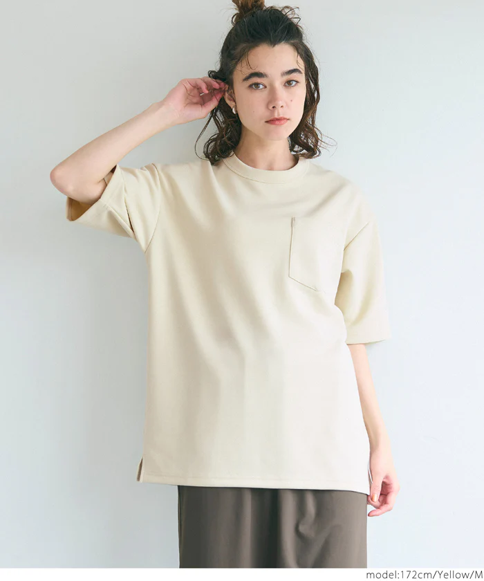 ソフトジャージポケットTシャツ メンズ レディース メール便不可 - Image 5