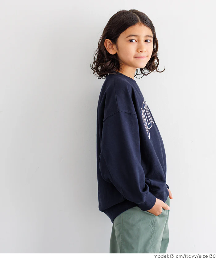 セール★1290円→990円 親子お揃いTースウェット ワッペンビッグシルエット キッズ メール便不可 - Image 12