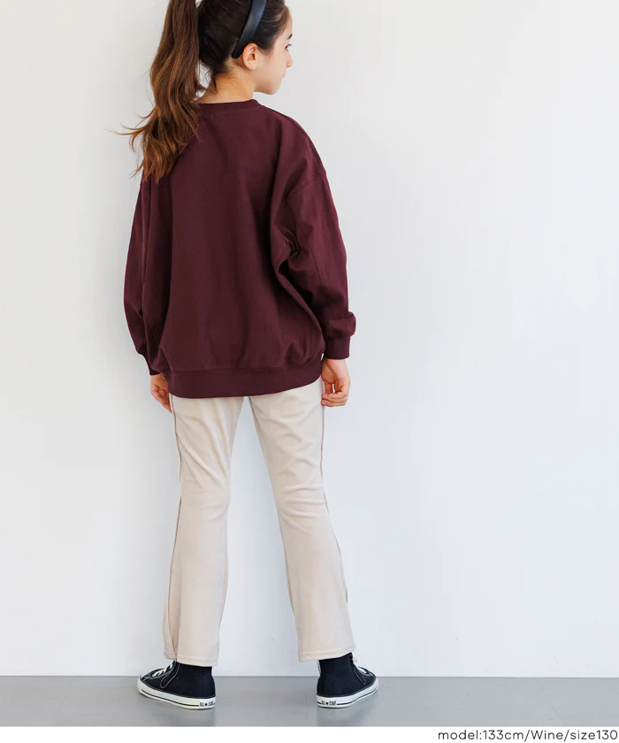 セール★1290円→990円 親子お揃いTースウェット ワッペンビッグシルエット キッズ メール便不可 - Image 17