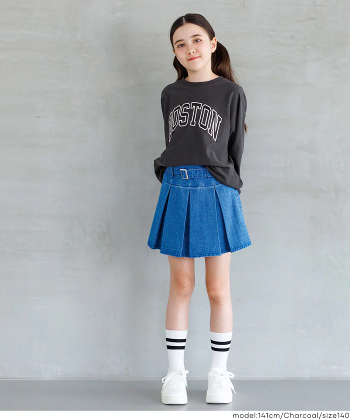 セール★1290円→990円 親子お揃いTースウェット ワッペンビッグシルエット キッズ メール便不可 - Image 3