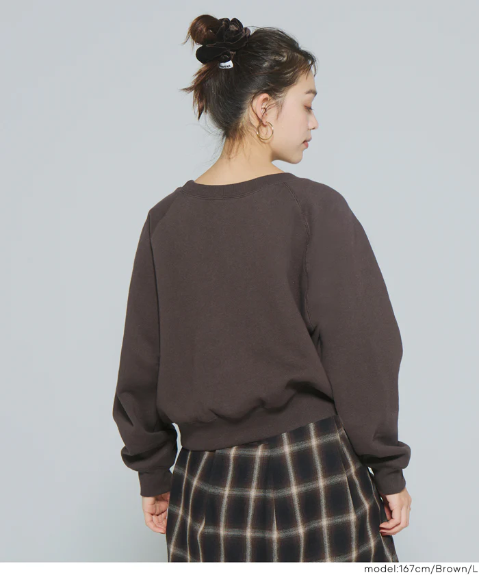 セール★2490円→1990円 ラグランクロップドスウェット レディース メール便不可 - Image 15