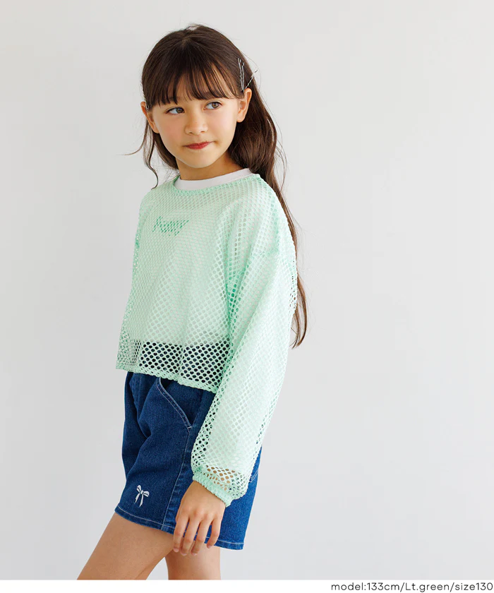 セール★1990円→550円 メッシュプルオーバー＆長袖Tシャツ 2点セット キッズ メール便不可 - Image 12