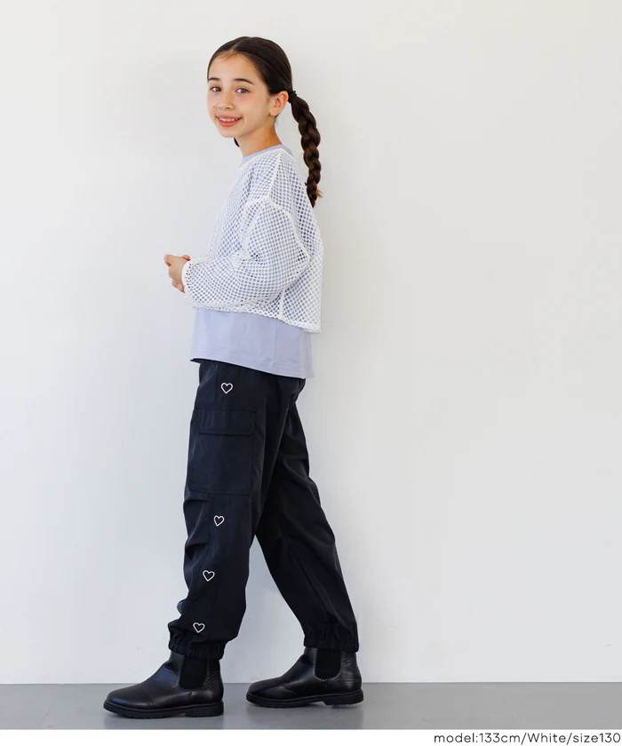 セール★1990円→550円 メッシュプルオーバー＆長袖Tシャツ 2点セット キッズ メール便不可 - Image 3