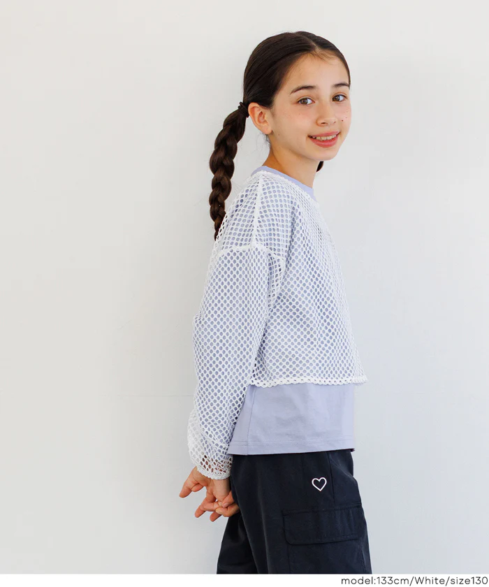 セール★1990円→550円 メッシュプルオーバー＆長袖Tシャツ 2点セット キッズ メール便不可 - Image 6