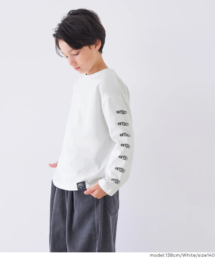 セール★990円→550円 袖プリント長袖Tシャツ キッズ メール便不可 - Image 3