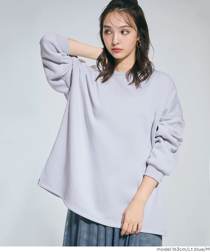 セール★1990円→990円 裏起毛ビッグシルエットスウェット レディース メール便不可 - Image 17