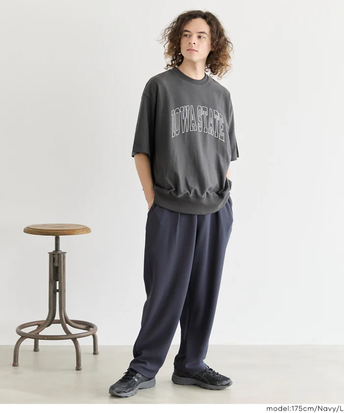 エンボスイージータックワイドパンツ メンズ メール便不可 - Image 3