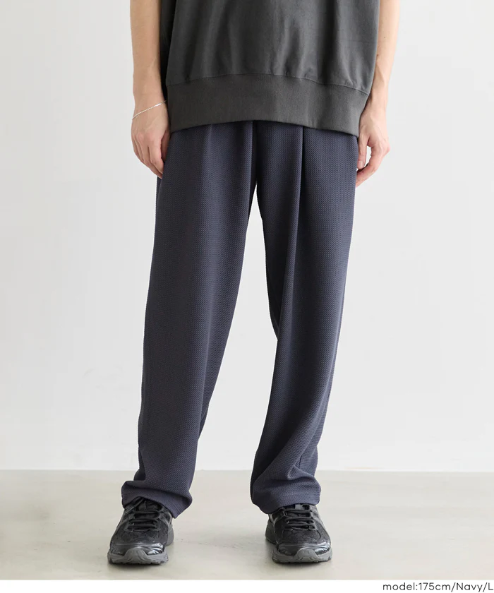 エンボスイージータックワイドパンツ メンズ メール便不可 - Image 5
