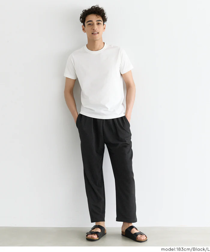 エンボスイージータックワイドパンツ メンズ メール便不可 - Image 8