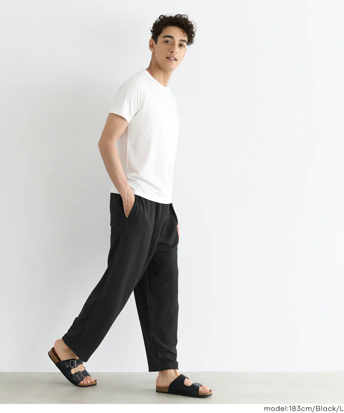 エンボスイージータックワイドパンツ メンズ メール便不可 - Image 9