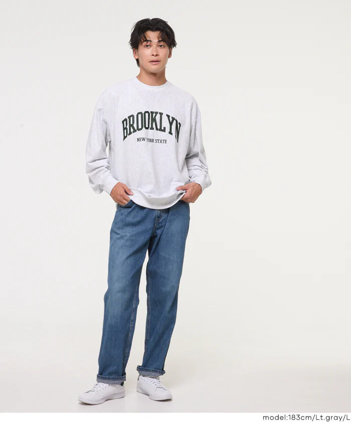 T-スウェットプリントTシャツ メンズ メール便不可 - Image 3