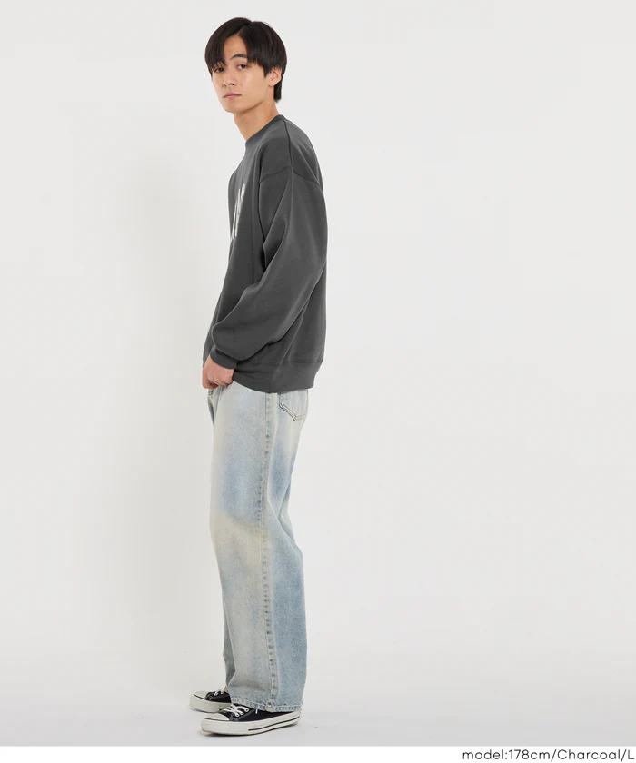 裏起毛アーチロゴワッペントレーナー メンズ メール便不可 - Image 10