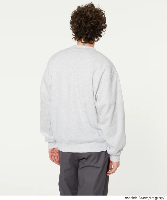 裏起毛アーチロゴワッペントレーナー メンズ メール便不可 - Image 5