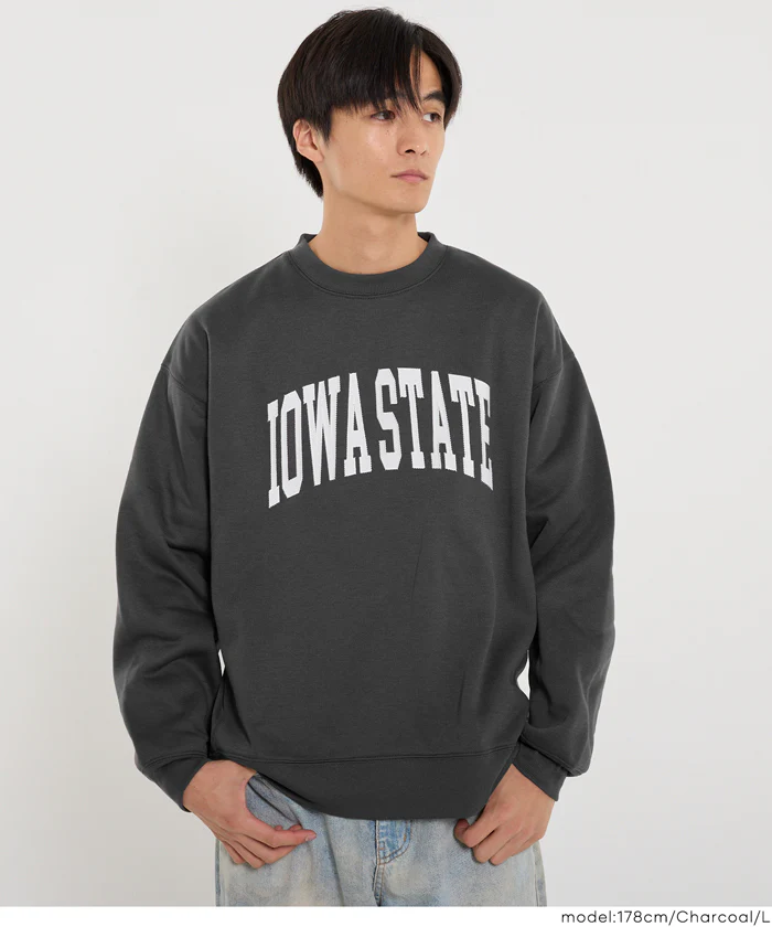 裏起毛アーチロゴワッペントレーナー メンズ メール便不可 - Image 7
