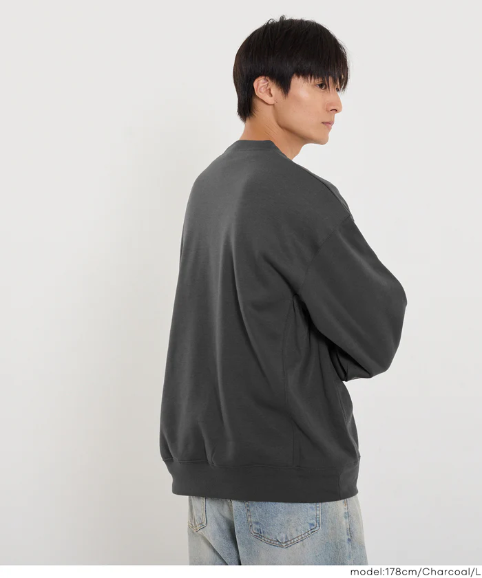 裏起毛アーチロゴワッペントレーナー メンズ メール便不可 - Image 9