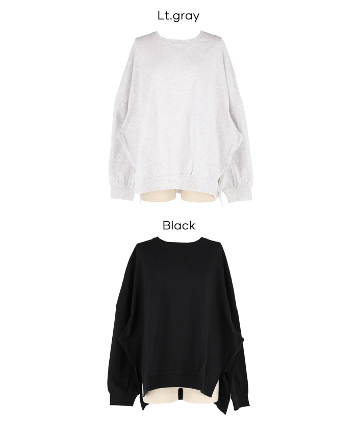 TースウェットビッグシルエットロングTシャツ レディース メール便不可 - Image 17
