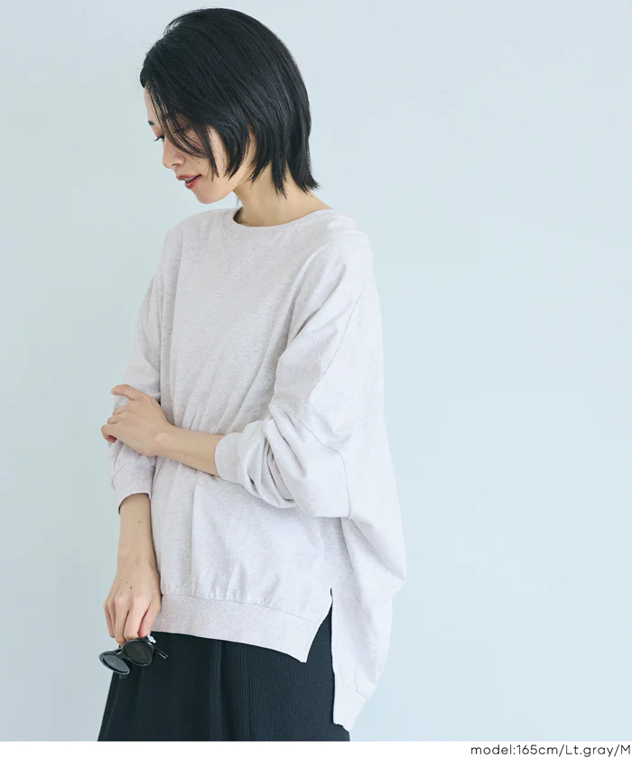 TースウェットビッグシルエットロングTシャツ レディース メール便不可 - Image 5