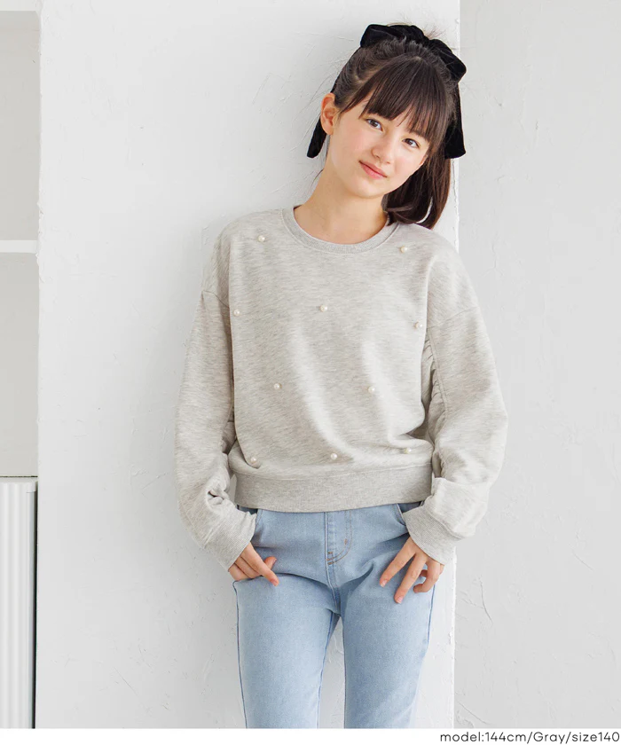 パールスウェットトップス キッズ メール便不可 - Image 11