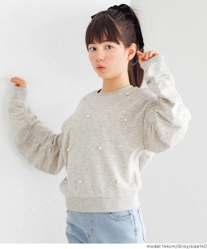 パールスウェットトップス キッズ メール便不可 - Image 12