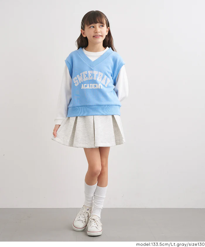 ソフトスウェットプリーツスカート キッズ メール便不可 - Image 3