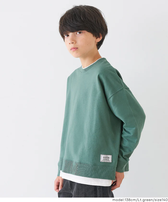 レイヤードスウェットトップス キッズ メール便不可 - Image 10