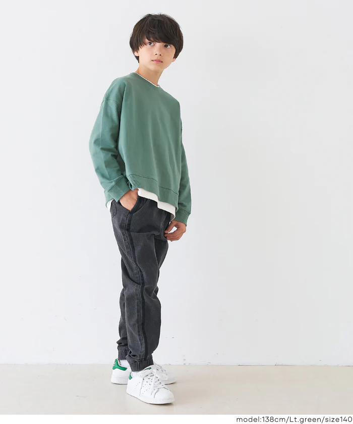 レイヤードスウェットトップス キッズ メール便不可 - Image 9