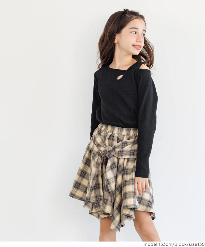 セール★990円→550円 リブアシメ肩あき長袖Tシャツ メール便不可 - Image 10