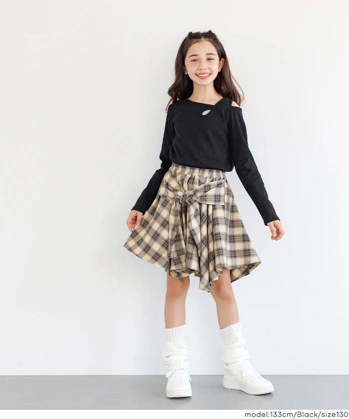 セール★990円→550円 リブアシメ肩あき長袖Tシャツ メール便不可 - Image 7
