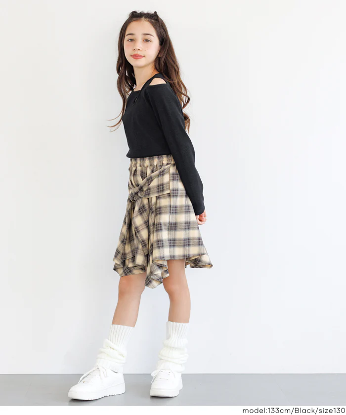 セール★990円→550円 リブアシメ肩あき長袖Tシャツ メール便不可 - Image 8